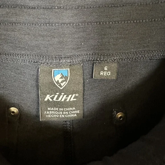Kuhl Mova Pant S Womens 6 Navy Blue Stretch Athletic Pull On Hiking EUC Feminine - Picture 7 of 11